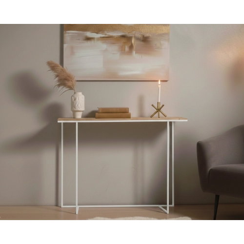 KONSOLA - REGAŁA Z DREWNA LITEGO DĄB OLCHA JESION SKD-383